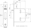 210-40 BULK PER 10 KASTSLOT, DM40MM, KLAVIERSLEUTEL, VOORPLAAT STAAL G  3340857