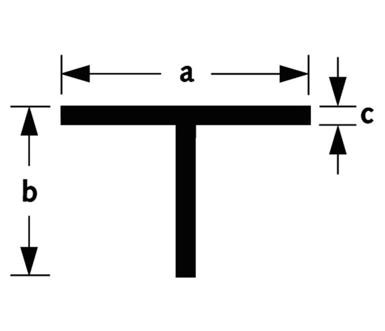 T-PROFIEL ALUMINIUM BRUTE 15X15X2MM 200CM  3341104