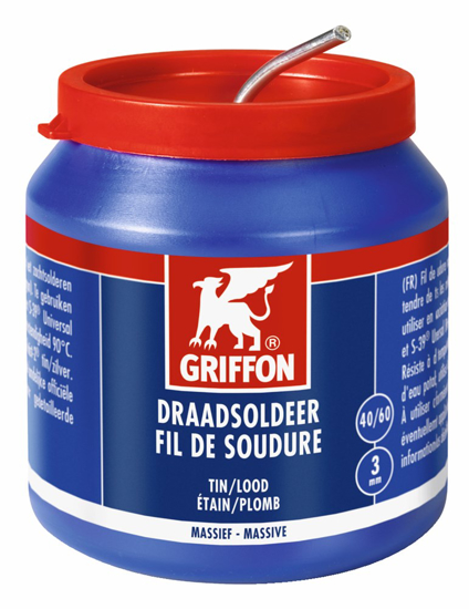 GRIFFON DRAADSOLDEER TIN/LOOD 40/60 MASSIEF - POT 500G Ã˜3MM ( STUK(S)  3341322