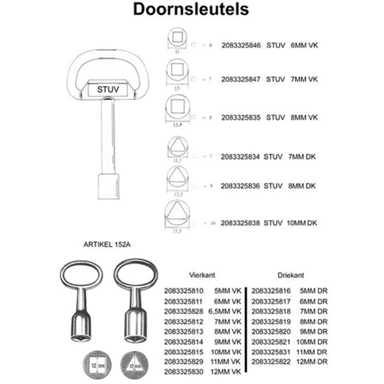 STUV DOORNSL. 10 MM DK V09506690  3341338