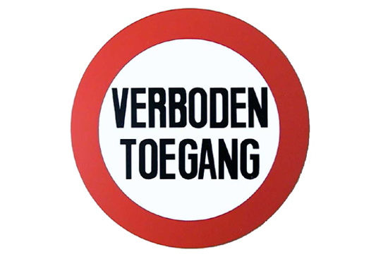 BORD DIA236MM VERBODEN TOEGANG 1037087 3342669