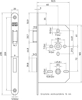 644/17-60 DR.2+4 BADKAMERDEURSLOT, DM60MM, WC72MM, KRUKGAT 8MM, VOORPL  3343074