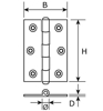 H166-20991105 / KLEPSCHARNIER 20X100 VERZINKT  3343300