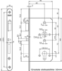 699/31-60 DR.3 PANIEKDEURSLOT, ZELFVERGRENDELEND, DM60MM, PC72MM, KRUK  3356061