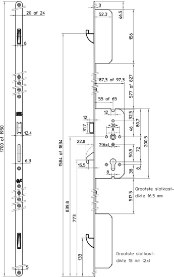 4926/02-55+4921 DR.1+3 VEILIGHEIDSMEERPUNTSSLUITING, KRUKBEDIEND, SKG*  3344425