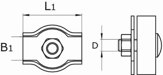 411-03E / STAALDR.KLEM SIMPLEX 03MM VZ.  3344832