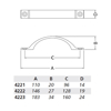 GREEP 128MM OPSCHROEVEND NATUREL 4222-01E 3345740