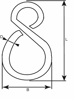 205-32MN / GESLOTEN S-HAAK 2,0MM 32X17MM MV  3346051