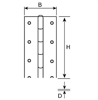 PI 321000SS K / PIANOSCHARNIER 0,7X32X0960MM RVS  3348105