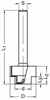 HM MEERPUNTSLUITINGFREZEN GETRAPT Z=2+1 24,3/15,3MM EN 7/17MM S8MM L=7  3348679