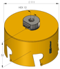 PROFIT MULTI PURPOSE GATZAAG Ø 111 MM , MET GEINTEGREERDE ADAPTER, MET 09081111 3348726