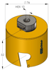 PROFIT MULTI PURPOSE GATZAAG Ø 76 MM , MET GEINTEGREERDE ADAPTER, MET 09081076 3348742