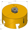 PROFIT MULTI PURPOSE GATZAAG Ø 133 MM , MET GEINTEGREERDE ADAPTER, MET 09081133 3349056