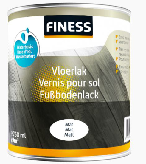 FINESS VLOERLAK MAT ACRYL BI 750ML KLEURLOOS 35327837 3349236