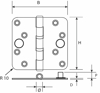 KOG.LAG.SCHARN RO HOEK 89X89MM VZ H167C89892125 6712.125.8989-C 3349470