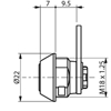 RONIS SCHROEFCIL [] 6MM STEEK HRON 1700-12 3349564