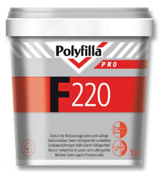 POLYFILLA F220 VULM.GEBR.KL 1L  3349654