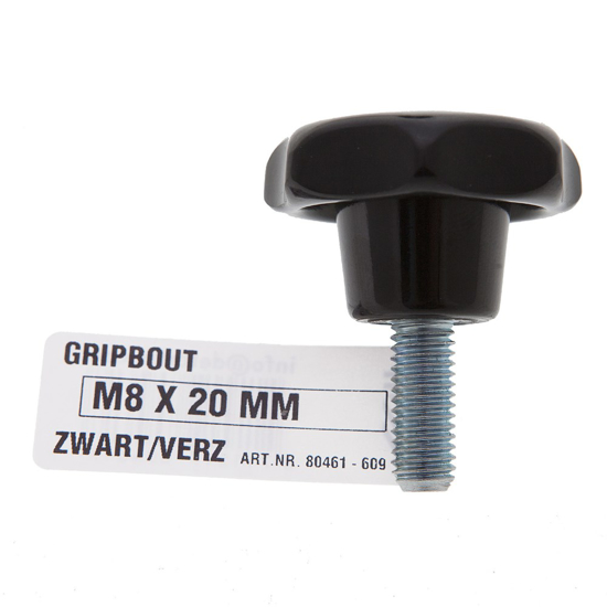 GRIPBOUT ZWART VZ M10 X 20 MM DIN 6336A 1ST 80462 3349723