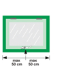 RAAMSLUITING AXAFLEX RVS-WIT** 26602074E 3350010