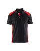 POLOSHIRT PIQUE ZWART/ROOD L 332410509956L  3350739