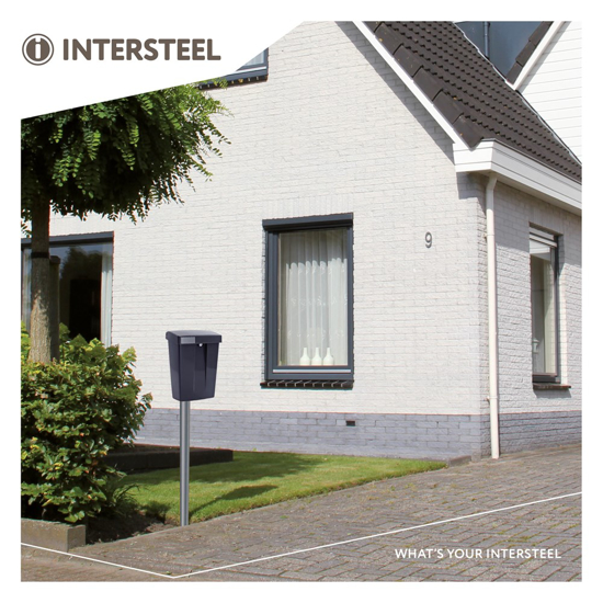 POSTKAST SUMMUS KUNSTSTOF MET SLOT (2 SLEUTELS) ZWART RAL 9005  3350887