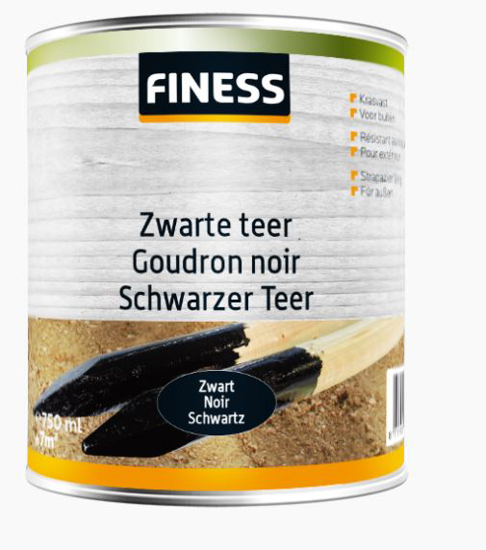 FINESS ZWARTE TEER BU 750ML ZWART 35326056 3352686