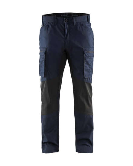 SERVICE WERKBROEK MET STRETCH DONKER MARINEBLAUW/ZWART C50 14591845869  3353210