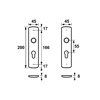 BINNENDEURSCHILDEN/KLIK/PC55/GESL.F8/BL 62102018BL55 3354205