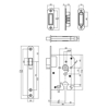 WONINGBOUW MAGNEET CILINDER DAG- EN NACHTSLOT 55MM, VOORPLAAT AFGEROND  3354298