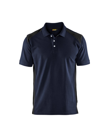 POLOSHIRT PIQUE DONKER MARINEBLAUW/ZWART M 332410508699M  3354547