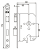 DNS-50-PCBE / DAG & NACHTSLOT / EURO CIL. / RONDE VPL. ZWART  3354795