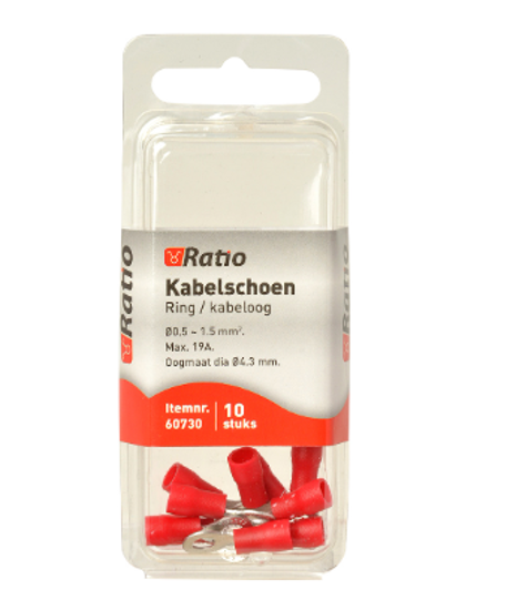 KABELSCHOEN OOG BM=4MM 0,5-1,5MM² - 10ST IN BLISTER 60730 3354888