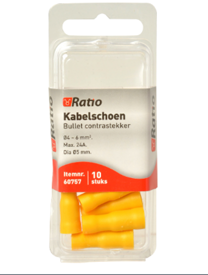 KABELSCHOEN BULLET CONTRA 4-6MM² - 10ST IN BLISTER 60757 3354908