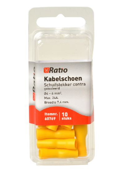 KABELSCHOEN CONTRA VLAKSTEKKER 4-6MM² 10ST OP BLISTER 60769 3354917