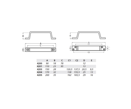 GREEP 110MM OPSCHROEVEND MAT ZWART 4201-18 3355515