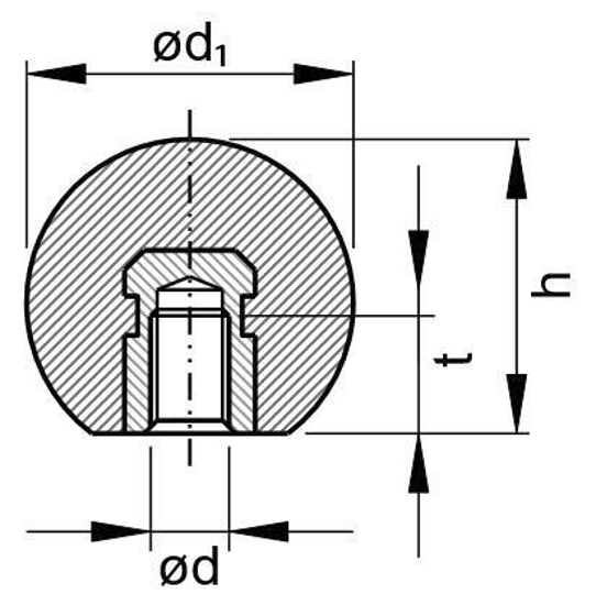 D~319E BAK FS31 KOGELKNOP M10X40 56916100040 3341995