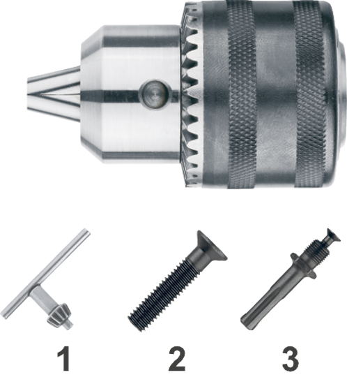 PHANTOM TANDKRANSBOORHOUDER‚ MET SLEUTEL 1-10MM 3/8"-24 UNF  3343230