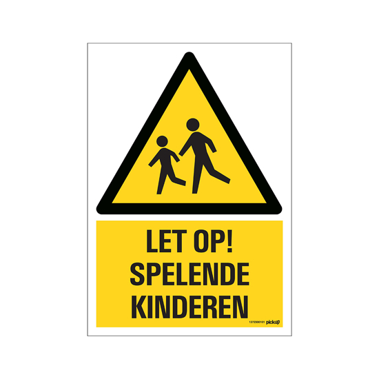 BORD LET OP SPELENDE KINDEREN 230X330 MM 1272300101 3351828