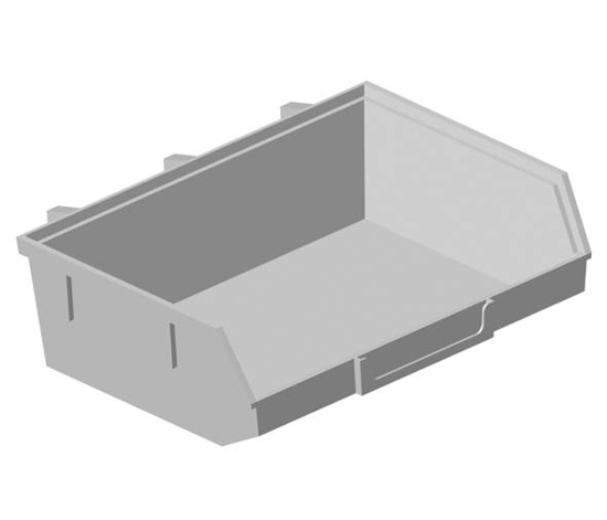 GEREEDSCHAPSBAKJE KUNSTSTOF 13,5X9X4CM WIT 11403-00002  3354066