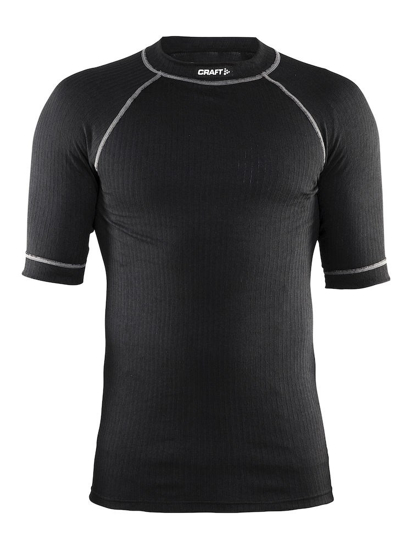 CRAFT ACTIVE SHIRT RONDE HALS KORTE MOUW ZWART, MT.S 194002-2999-4 3339612