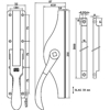 16V/83 ZWARE POMPESPAGNOLET 16V/83, OPENSLAANDE LINKS EN RECHTS DRAAIE  3340993