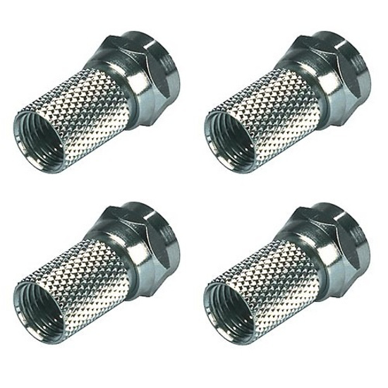 4 STUKS F-CONNECTOR FEMALE 4.8MM  3345831