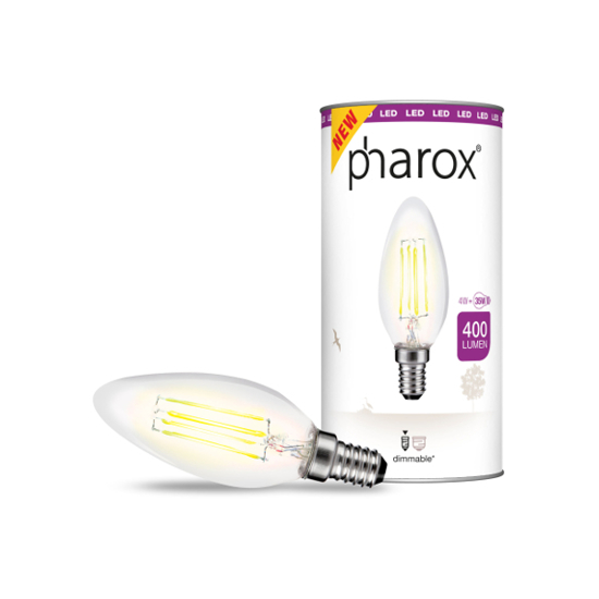 PHAROX F-LED KAARS DIM 827 H 4W E14  3352458