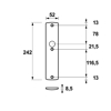 CURVE(PLUS)VH BINNENSCHILD/KRUKGAT BLIND242X52/F1 GESLEPEN/SKG3 66619111 3344263