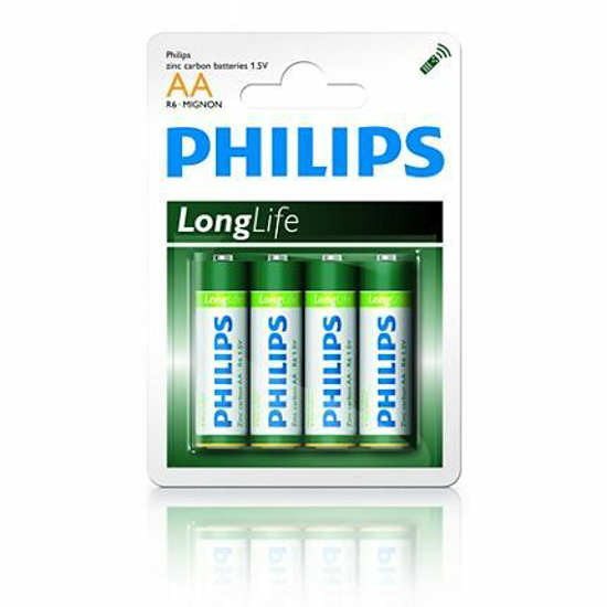 PHILIPS LONGLIFE 4 X AA 1.5V  3358128