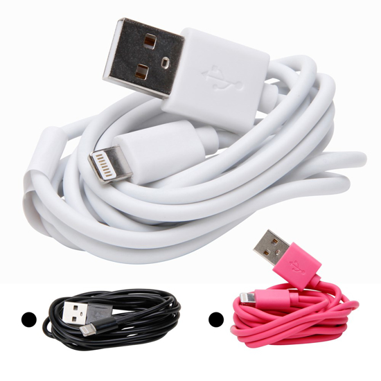 Afbeeldingen van USB-LIGHTNING 8P 1,5M CABLE COLOUR ASSOR