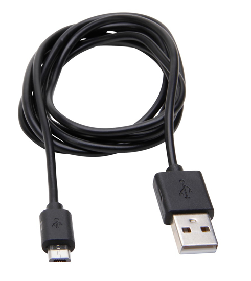 Afbeeldingen van USB OPLAADKABEL MICRO USB VOOR SMARTPHONE 1,5 METER ZWART