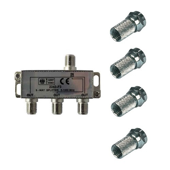 Afbeeldingen van AANSLUITMODULE 3 WEG+4 F-CONNECTOR