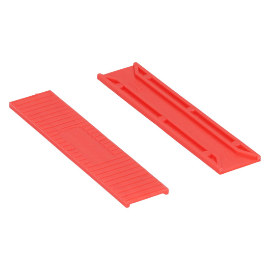 Afbeeldingen van KUNSTSTOF TUNNELBLOKJE 22X3MM ROOD (100 STUKS)