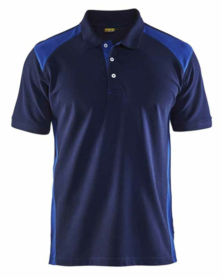 Afbeeldingen van POLOSHIRT PIQUE MARINEBLAUW/KORENBLAUW XXL 332410508985XXL OP=OP